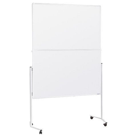 Magnetoplan Moderationstafel weißer Rahmen, klappbar, mobil, Oberfläche Karton, weiss, 2111300