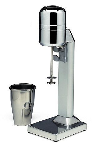 GEPPETTO Frullino Frozen Eisshaker FZ2075/L mit 1 Inox Behälter mit zwei Geschwindigkeitsstufen, 60009