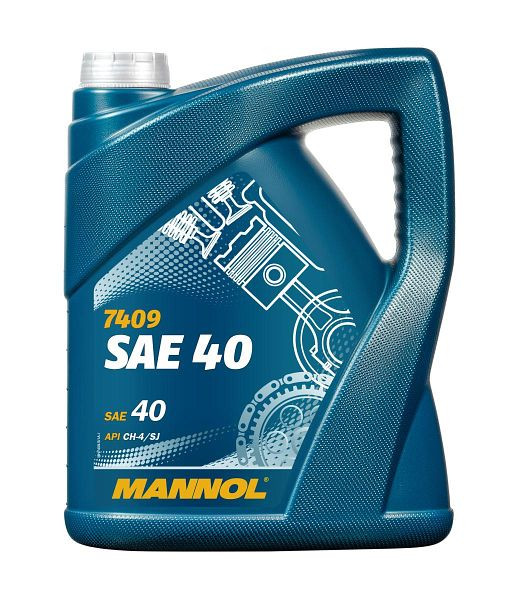MANNOL Einbereichsmotorenöl 7409 SAE 40, VE: 5 l, MN7409-5