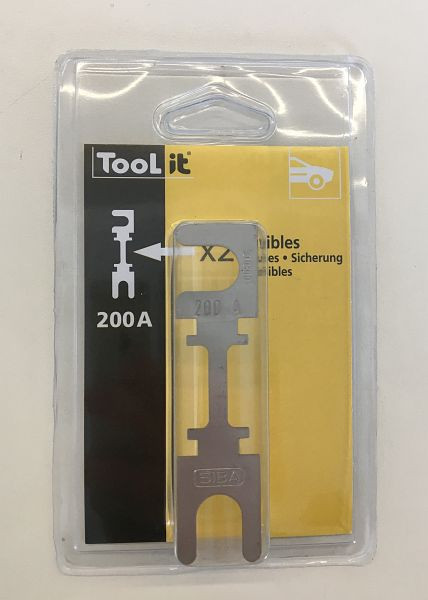 ELMAG ALU-Sicherung 200 A, L80xB20mm (2 Stück), 9505309