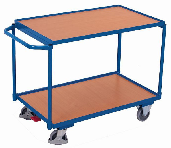 VARIOfit Tischwagen mit 2 Ladeflächen, Außenmaße: 1.025 x 525 x 850 mm (BxTxH), sw-500.501