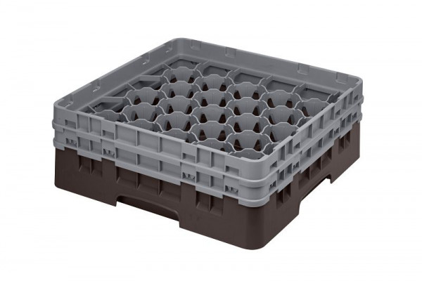 Cambro Spülkorb mit 30 Fächern Camrack® 13,3 cm maximale Höhe, Farbe: Braun, 30S434167
