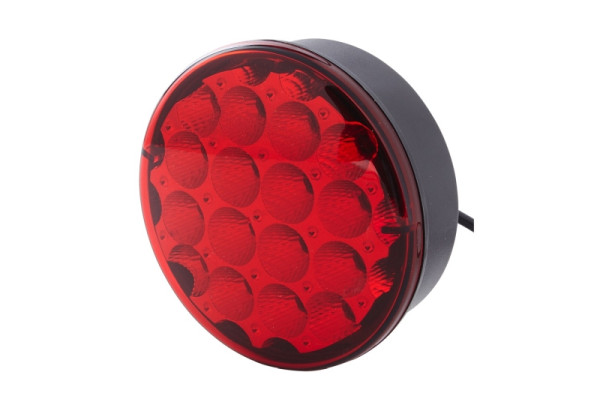 HELLA Nebelschlussleuchte - LED - 24/12V - Anbau - Lichtscheibenfarbe: rot - Kabel: 500mm - Stecker: offene Kabelenden - rechts/links, 2NE 344 200-091