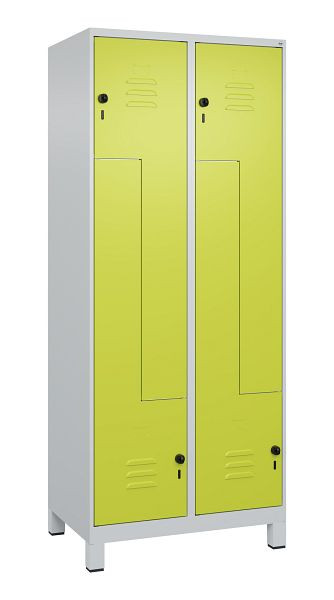 C+P Z-Spind Classic PLUS, C Z-Spind, Classic PLUS, Füße, 4 Abteile, 1950x800x500mm, 7035/0024, Drehriegel, 080013-224 S10010