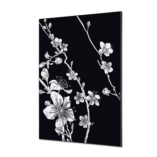 Showdown Displays Spannstoff Wanddekoration SET A1 Japanische Kirschblüte Schwarz, TFR22WA1-SET-I7