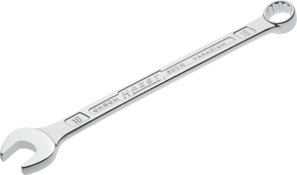 Hazet Ring-Maulschlüssel, Außen-Doppel-Sechskant-Tractionsprofil, 16 mm, 600N-16