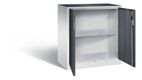 C+P Werkzeugschrank Acurado, H1000xB930xT500mm, Farbe: Lichtgrau / Schwarzgrau, Muldengriff, 8821-000 S10275