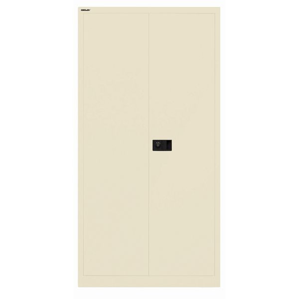 Bisley Flügeltürenschrank UNIVERSAL, 3 Fachböden für 4 Ordnerhöhen, 669 hellelfenbein, Belastbarkeit: 70kg je Fachboden, E722A03669