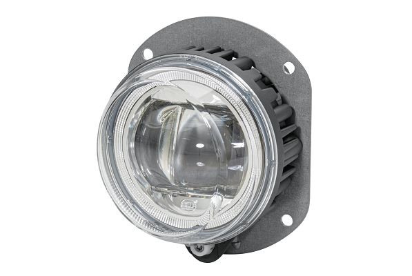 HELLA LED-Nebelscheinwerfer, 90mm Performance L4060, 24/12V, rund, Einbau, ECE-R19/ECE-R10/SAEe Streuscheibe, FEP, rechts, 1N0 011 988-061