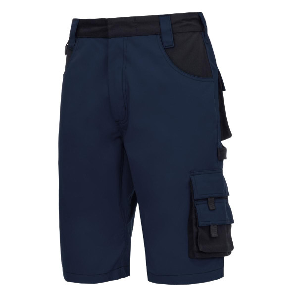 NITRAS MOTION TEX PLUS, Arbeitshose, kurz, marineblau / schwarz (Farbcode: 2110), Größe: 52, VE: 10 Stück, 7606-52