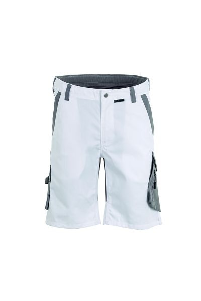 Planam Norit Herren Shorts, weiß/zink, Größe XS, 6458040