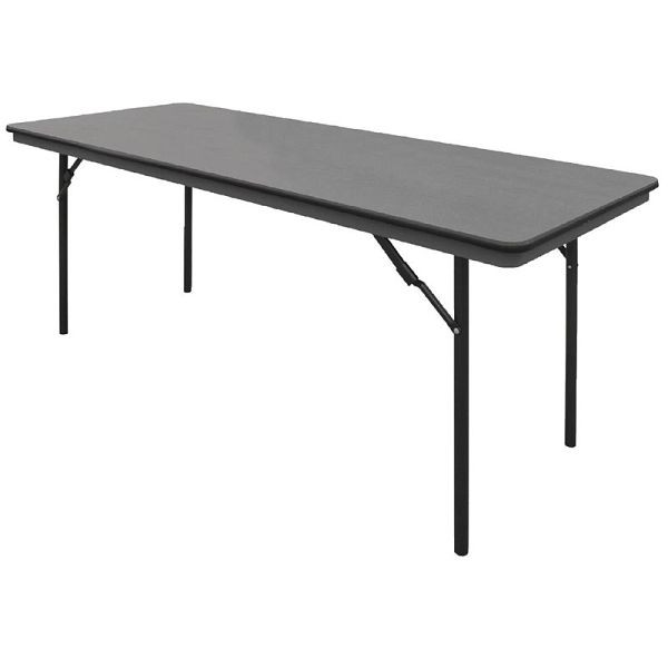 Bolero rechteckiger Klapptisch grau 183cm, ABS und Stahl, GC596
