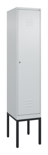 C+P Umkleidespind Classic PLUS, Gestell, 2120x400x500mm, 7035/7035, Zylinderschloss, 0800307-12 S10024