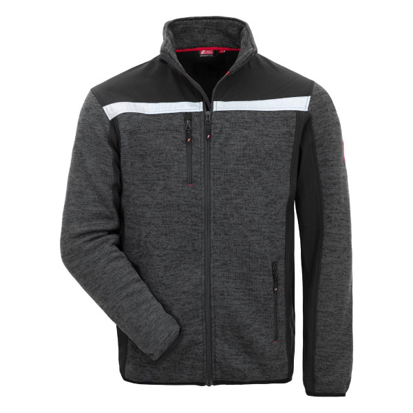 NITRAS MOTION TEX PLUS, Strick-Softshelljacke, Größe: M, Farbe: schwarz, VE: 10 Stück, 7190-M