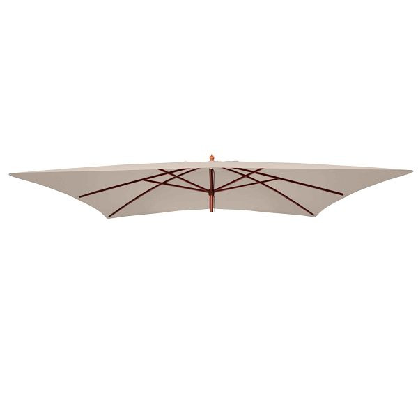 Mendler Ersatz-Bezug für Sonnenschirm Florida, Sonnenschirmbezug Ersatzbezug, 3x4m Polyester, creme, 76741