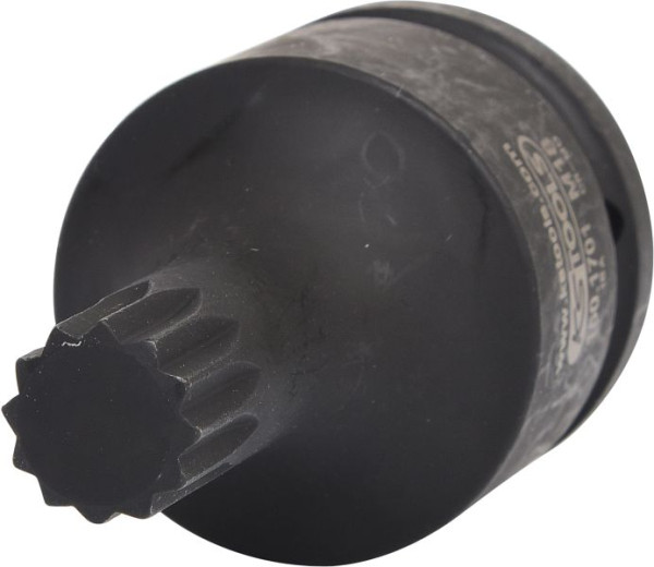KS Tools 3/4" Kraft-Bit-Stecknuss für Vielzahn(XZN®)-Schrauben, kurz, 150.1701