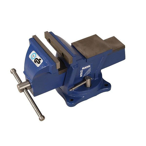 Holzmann Werkbank Schraubstock inklusive Drehplatte, Backenbreite: 125 mm, WBS125N