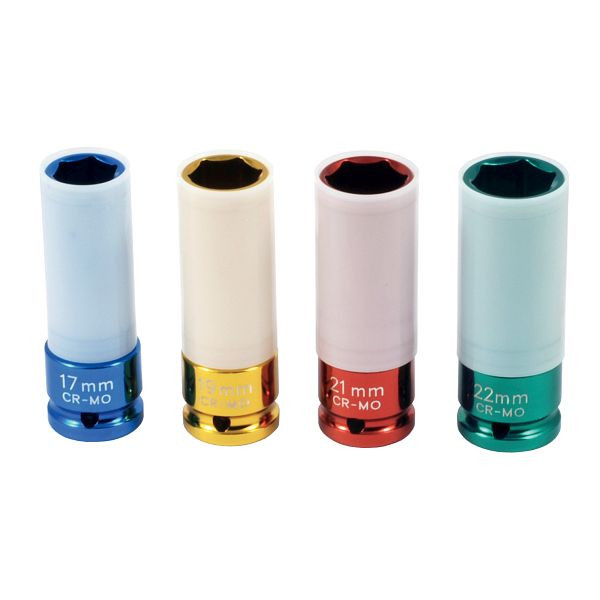 ELMAG Schlagnussen-Satz 1', 8-teilig, SW 24, 27, 30, 32, 33, 36, 38, 41 m, min Metallbox, 42904