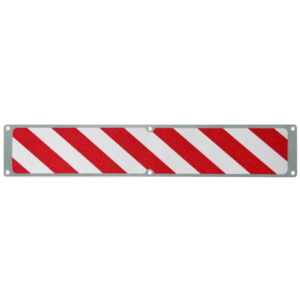 Mehlhose Antirutschplatte Aluminium mit m2 Antirutschbelag, rot/weiß 114x635mm, APM1YF1