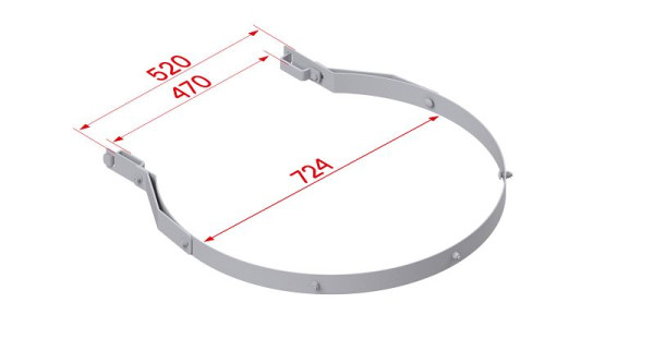 HYMER Rückenschutzring, Stahl verzinkt, 20010108, 4019502366480