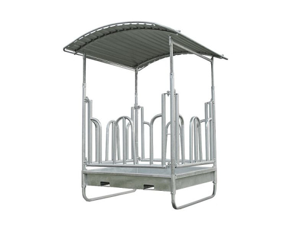 Growi Quaderraufe Kompakt, 1500 x 1500 mm, mit Palisadenfressgittern, 10053900