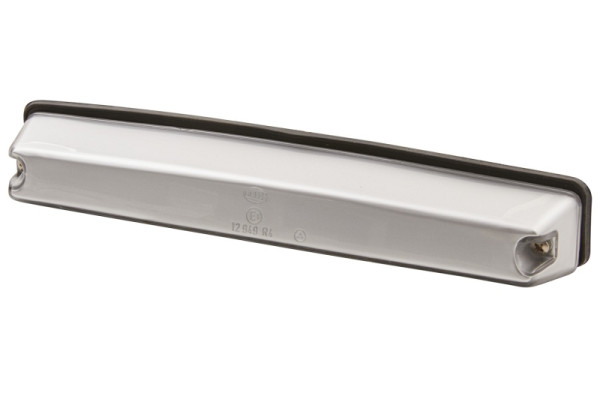 HELLA Kennzeichenleuchte, Halogen, 12V, Anbau/Schraubanschluss, Lichtscheibenfarbe: glasklar, links/rechts/außen, 2KA 001 610-001