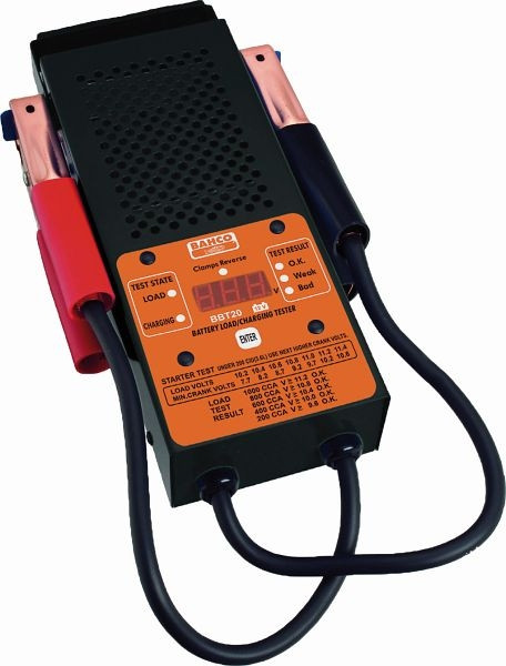 Bahco Batterietester 12V, Gewicht in KG: 1,39, Gesamtlänge in mm: 360, Gesamtbreite in mm: 170, BBT20