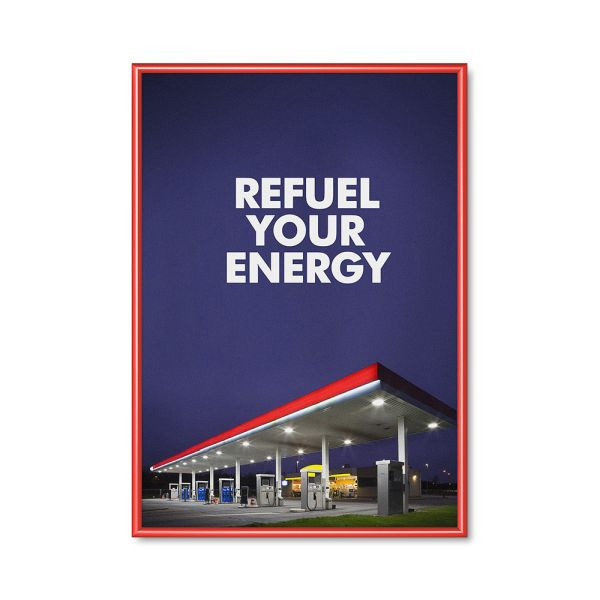 Showdown Displays Klapprahmen DIN A0 (rot - 25 mm), KRA0G25C3020