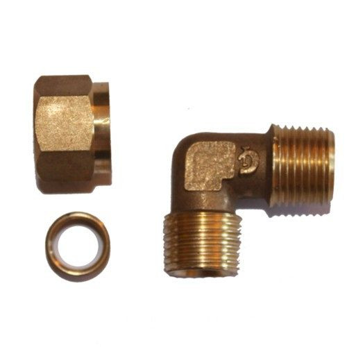 AEROTEC Eckwinkel 3/8 Zoll AG - 10,2 mm Rohr - 90 Grad - mit Quetschring, 9053159-PS