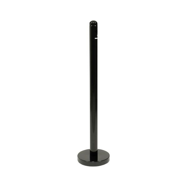 Securit Raucherpfosten und Sockel Schwarzer Edelstahl - 100cm Hoch, CU942