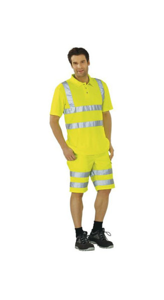 Planam Warnschutz Poloshirt, uni gelb, Größe S, 2092044