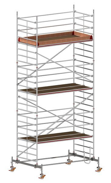 HYMER Fahrgerüst mit Fahrtraverse, Bühnenlänge 2,95 m, Rahmenteilbreite 1,50 m, Reichhöhe 7,60 m, 807307