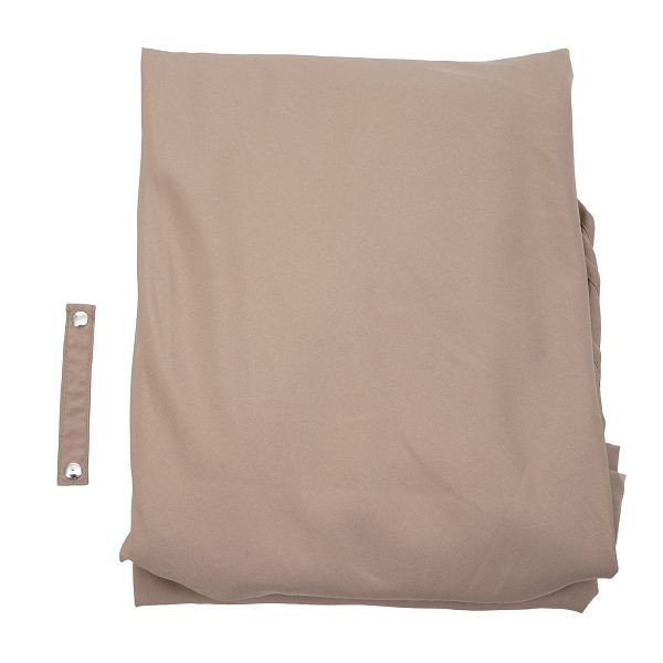 Mendler Ersatz-Bezug für Ampelschirm HWC-A39, Sonnenschirmbezug Ersatzbezug, 3x3m (Ø4,24m) Polyester 2,8kg, taupe-braun, 75882