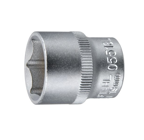SW-Stahl Steckschlüsseleinsatz, 3/8", 19 mm, Chrom-Vanadium-Stahl, 05513L