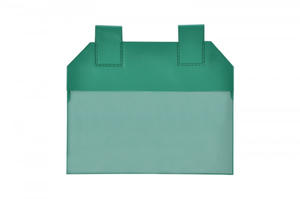 KROG Gitterboxtaschen mit Magnetverschluss, A6 quer grün, Öffnung: Längsseite, 5902070N