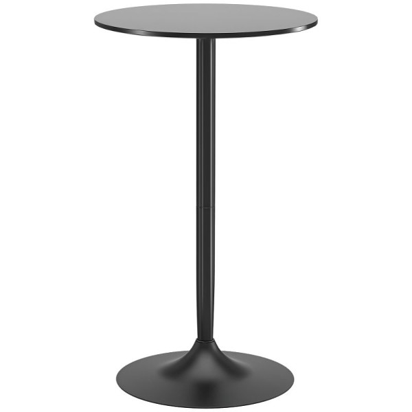 HOMCOM Bartisch Stehtisch, Tisch für 2 Personen, 60 x 60 x 102 cm, Schwarz, 83A-069V80BK