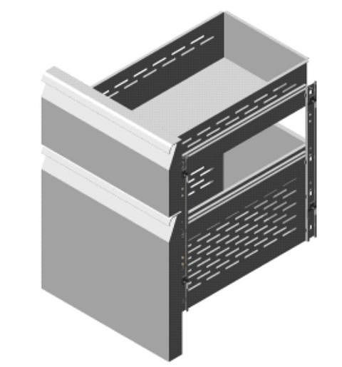 gel-o-mat Schubladen für Kühltische 1 X 1/3 + 1 X 2/3, 510KT.003