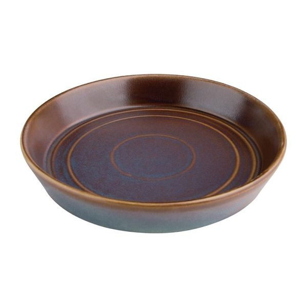 Olympia Cavolo schillernde flache runde Schalen 220mm 4er Pack, FD913