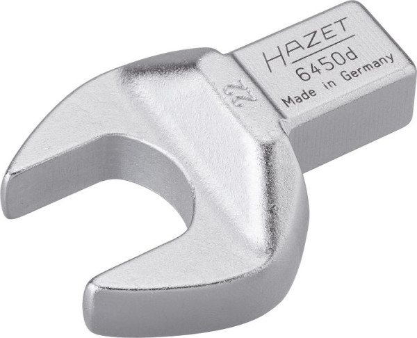Hazet Einsteck-Maulschlüssel, Einsteck-Vierkant 14 x 18 mm, Außen-Sechskant Profil, 22 mm, 6450D-22