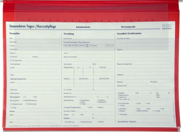 BOI 3-Deckel-Planettentasche SA-P.3, rot, mit Lang-Außenheftung, 9109-00015-R