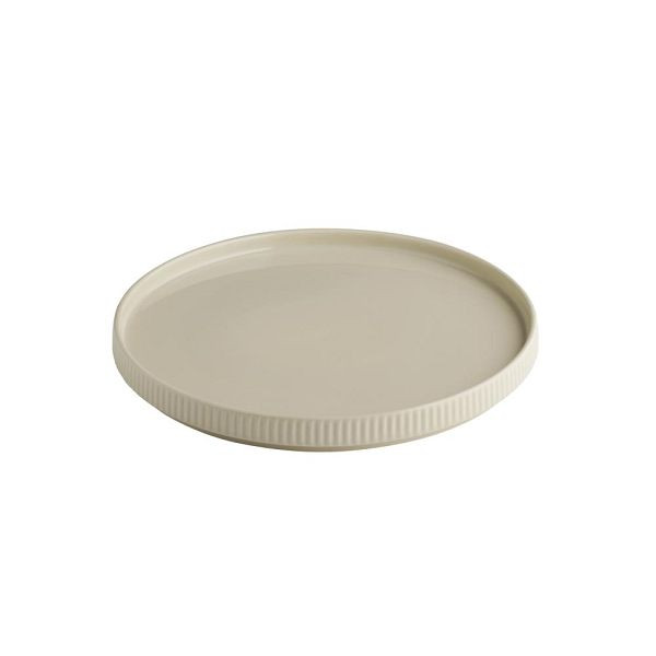 APS Teller THE GRID - Porzellan, Ø 26 cm, Farbe sand, stapelbar, 19042