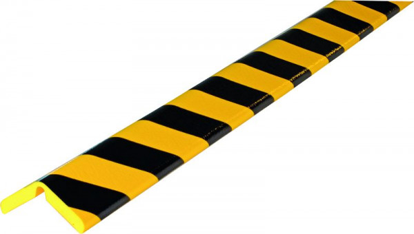 SafetyMarking Warn- und Schutzprofile-Kantenschutz, Prallschutz: Winkel 35/35, Typ H+, LxBxH 100x3,5x3,5 cm, gelb/schwarz, selbstklebend, DC11400