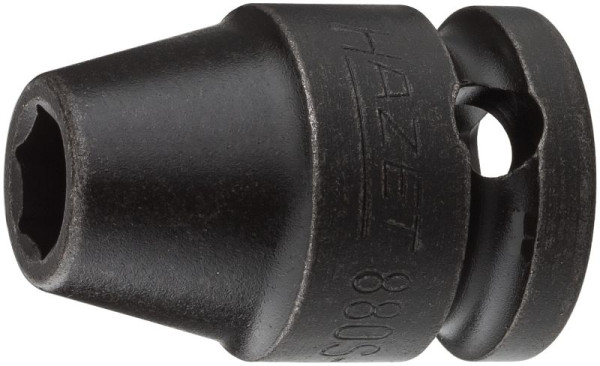 Hazet Schlag-, Maschinenschrauber Steckschlüsseleinsatz, Sechskant, Vierkant hohl 10 mm, Außen-Sechskant-Tractionsprofil, 7 mm, 880S-7