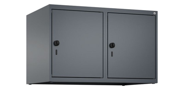 C+P Schrankaufsatz Classic PLUS, Aufsatzschrank, 7016/7016, Drehriegel, 500x800x500mm, 2 Abteile, 080090-22 S10012