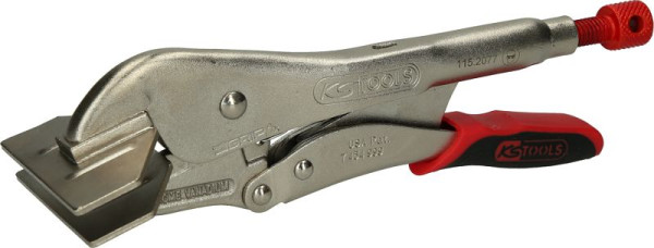 KS Tools Breitmaul-Flachbacken-Gripzange mit Easy-Release, 250mm, 115.2077