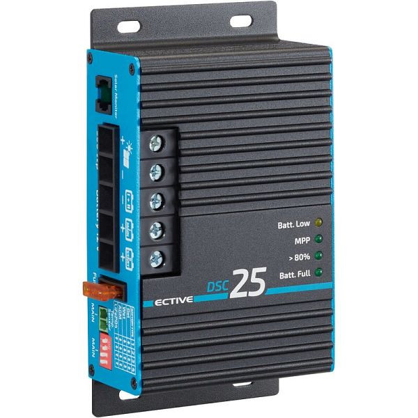 ECTIVE DSC 25 MPPT Dual Solar-Laderegler für zwei 12V Batterien 350Wp 50V 25A, TN3465