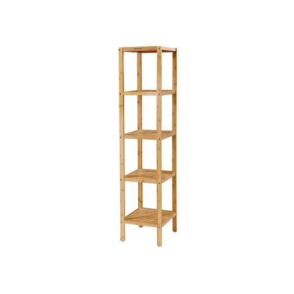 SONGMICS Bambus 5 Ablagen 33 x 33 x 146 cm schmal, BCB55Y