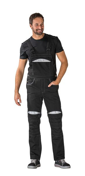 Planam DuraWork Latzhose, schwarz/grau, Größe 106, 2920106