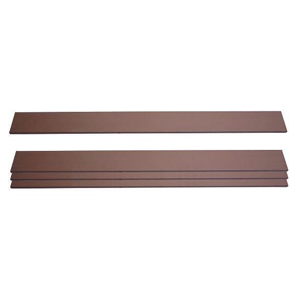 Mendler 4er Set Latten für WPC-Sichtschutz Sarthe, Bretter Windschutz, ca. 1qm, 180cm, braun, 2x76232