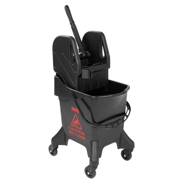 Jantex 20 Liter Hoher Wischeimer mit Wringer - Roter Druck, HW636